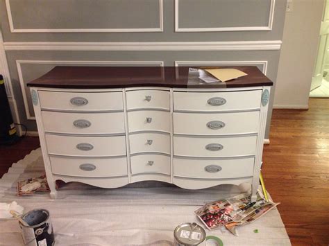 My Repainted And Refinished Dresser For The Wedding Wedding Crafts Diy
