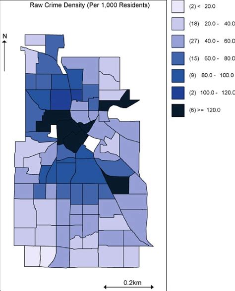 Raw Crime Density Per 1000 Residents Download Scientific Diagram