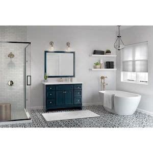 List price $599.99 save 25%. Diamond FreshFit Calhoun 48-in Mystic Bathroom Vanity Cabinet Lowes.com in 2020 | 60 inch vanity ...