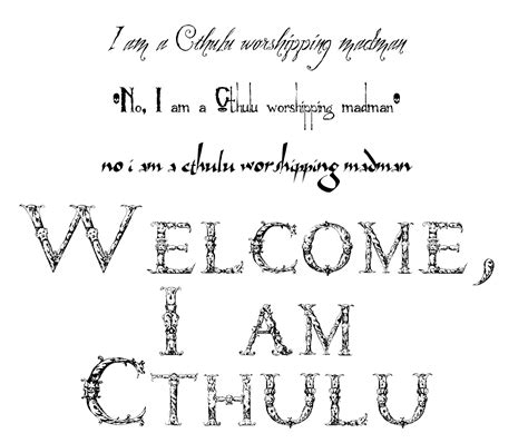 Fonts How Do I Make My Document Look Like It Was Written By A Cthulhu