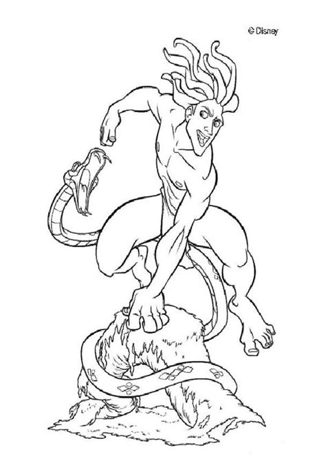 More 100 coloring pages from cartoon coloring pages category. Tarzan fights snake coloring pages - Hellokids.com