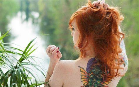 Suicide Girls Tattoo Redhead Women Julie Kennedy Wallpapers Hd Desktop And Mobile Backgrounds
