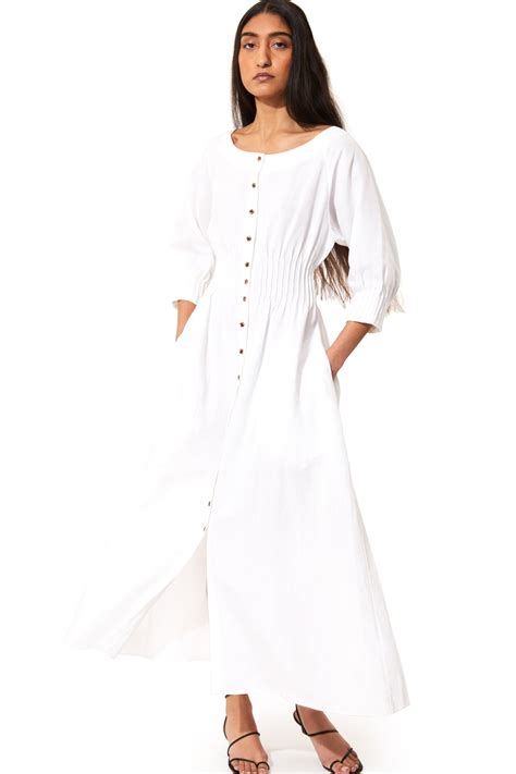 Amia Dress White