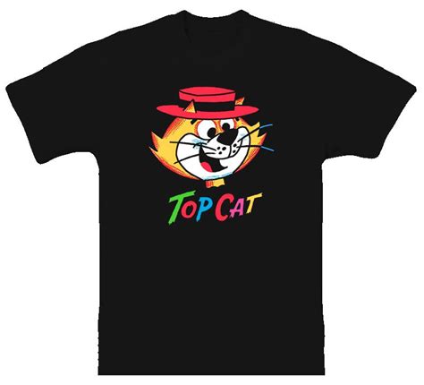 Top Cat Cartoon T Shirt Cat Top Cartoon T Shirts Cartoon Cat Cool T