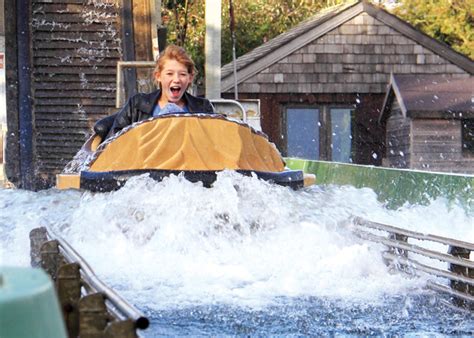 Log Flume Thrill Ride At Flambards Theme Park In Helston Cornwall