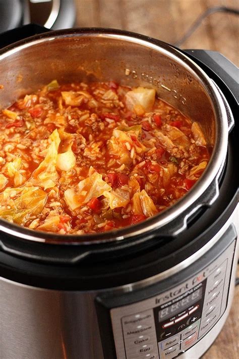 They're a breeze to make in about a third of the time. Instant Pot Stuffed Cabbage Soup and Saying Goodbye ...