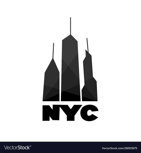 Nyc New York Logo Royalty Free Vector Image Vectorstock