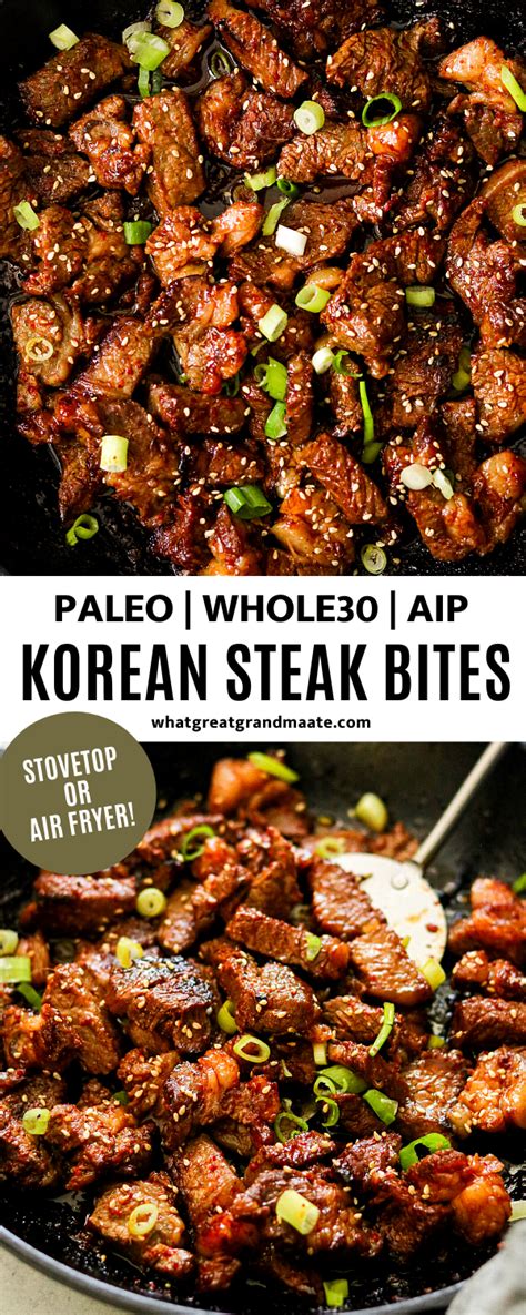 The Most Tender And Flavorful Korean Steak Bites Cooked On The Stovetop