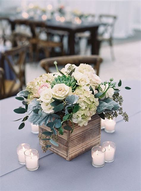 90 Rustic Wooden Box Wedding Centerpiece Ideas Flower Centerpieces