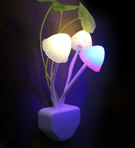 Colorful Romantic Led Mushroom Night Light Dreambed Lamp Home