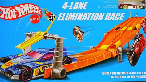 Super Epic Tournament Hot Wheels 4 Lane Elimination Race YouTube