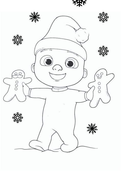 Cocomelon Coloring Pages Christmas Coloring With Kids