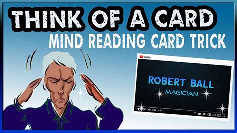 think of a card magic trick easy to learn mind reading trick take a card youtube