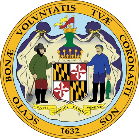Maryland State Information Symbols Capital Constitution Flags