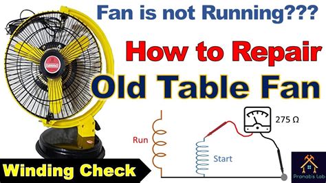 Table Fan Repair How To Troubleshoot And Repair An Old Table Fan
