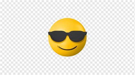 Sunglasses With Face Smiling Emo Emoticon Emoji 3d Icon Png Pngwing