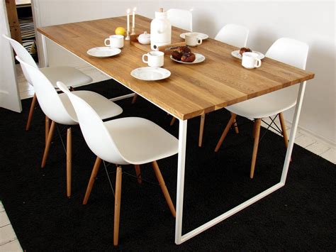Scandinavian Dining Table Basic Tre Handmade Modern Table Etsy