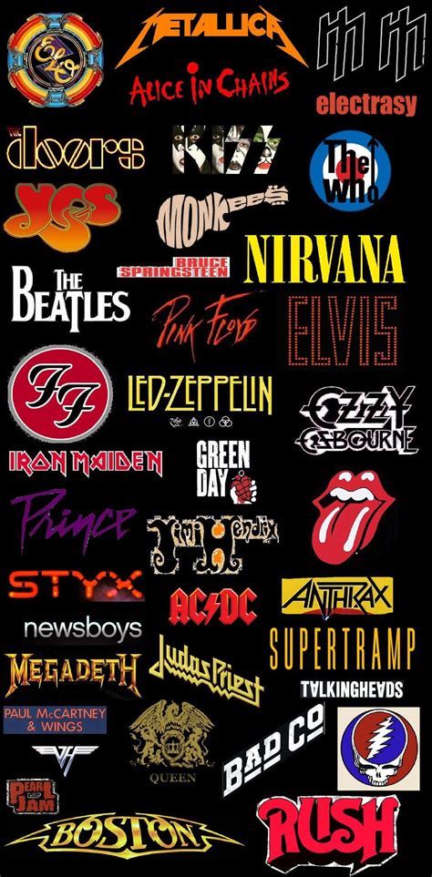 Classic Rock Revolution Logos Stocking Stride By Espioartwork On Deviantart Rock Band Posters