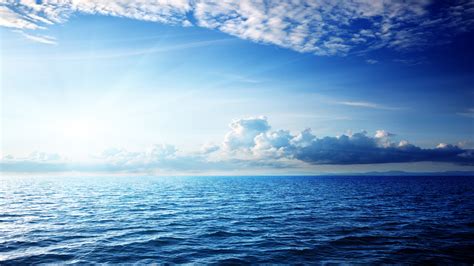 Обои Море 5k 4k океан небо облака Sea 5k 4k Wallpaper Ocean