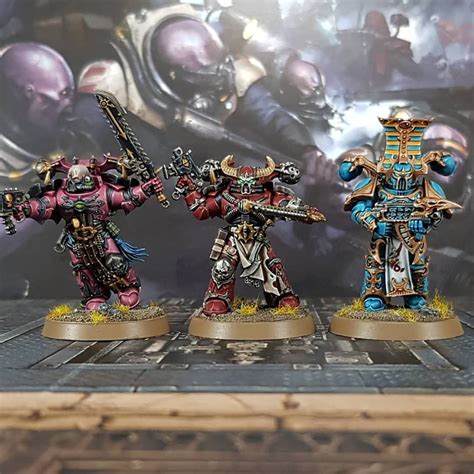 Emperor's Children, Word Bearer and Thousand Sons Chaos Space Marines ...