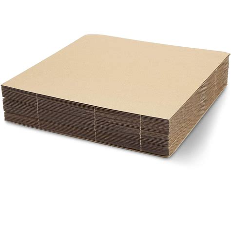 Juvale 2mm 25 Pack Corruagted Cardboard Sheets Flat E Flute Boards For