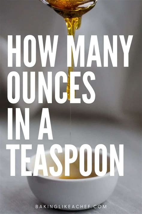 How Many Ounces In A Teaspoon In 2023 Ounces To Teaspoons Ingredient
