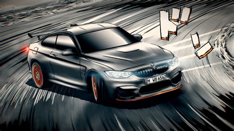 Bmw M4 Gts Manga On Behance