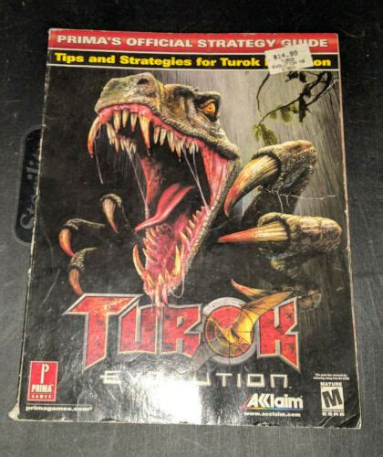 Turok Evolution Prima Strategy Guide Jurassic Dinosaur Hunter Cheat PS