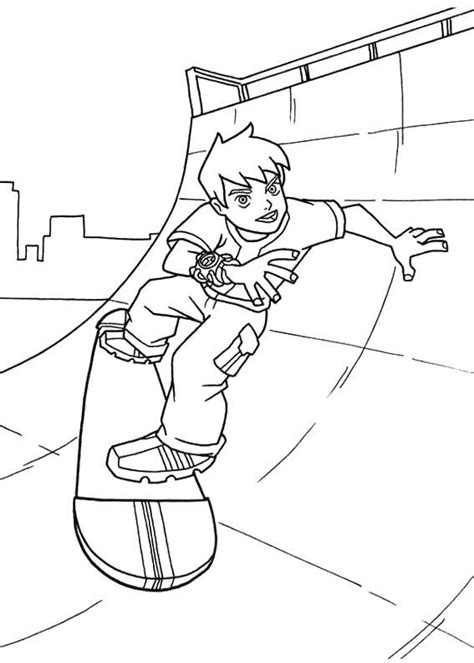 Man riding on skateboard coloring page. 1000+ images about coloring skateboard on Pinterest ...