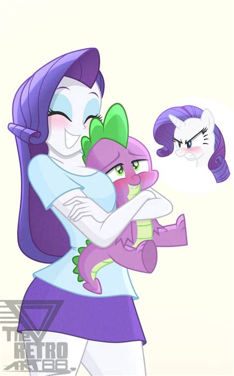 Spike X 2 Rarity By Theretroart88 On Deviantart Dibujos Animados