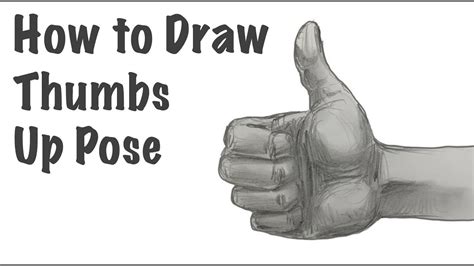 How To Draw A Thumbs Up Pose Youtube