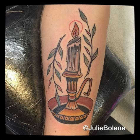 Traditional Candle Tattoo Viraltattoo
