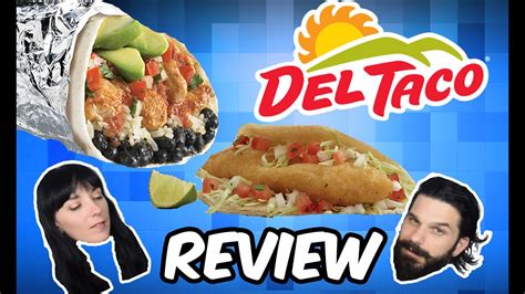 Del Taco New Epic Chicken Avocado Burrito And Fish Taco Review Youtube