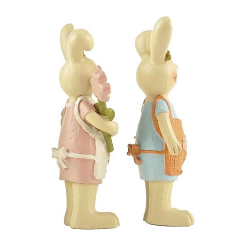Easter Rabbit Holiday Innovative Style Resin Outdoor Animal Statues