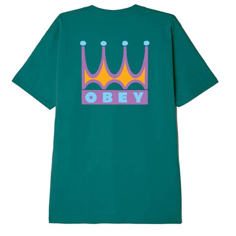 obey crown classic t shirt obey clothing uk
