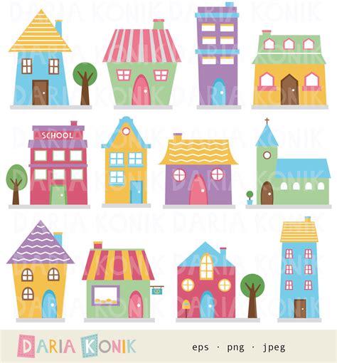 Colored Townhouses Clipart 20 Free Cliparts Download Images On