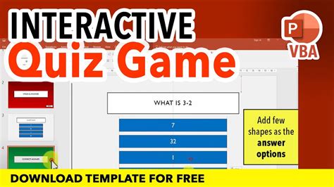 How To Create An Interactive Quiz Game In Powerpoint Tutorial Youtube