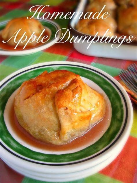 Homemade Apple Dumplings Apple Dumplings Dumpling Recipe Food Recipes