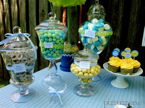 Looking for unique baby shower gift ideas? Blue & Yellow Baby Shower | Pizzazzerie