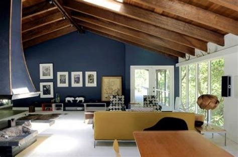 Hunter douglas architectural wood ceilings feature durable construction; Interior Of Treehouse In Modern Style With Blue Walls And ...