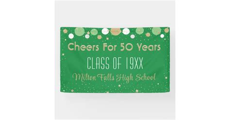 50 Year Celebration Class Reunion Banner Zazzle
