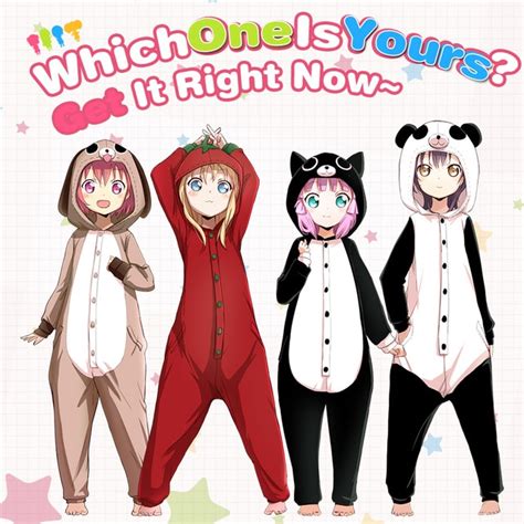 Buy Anime Yuru Yuri Flannel Pajamas Kawaii Doggy Kitty