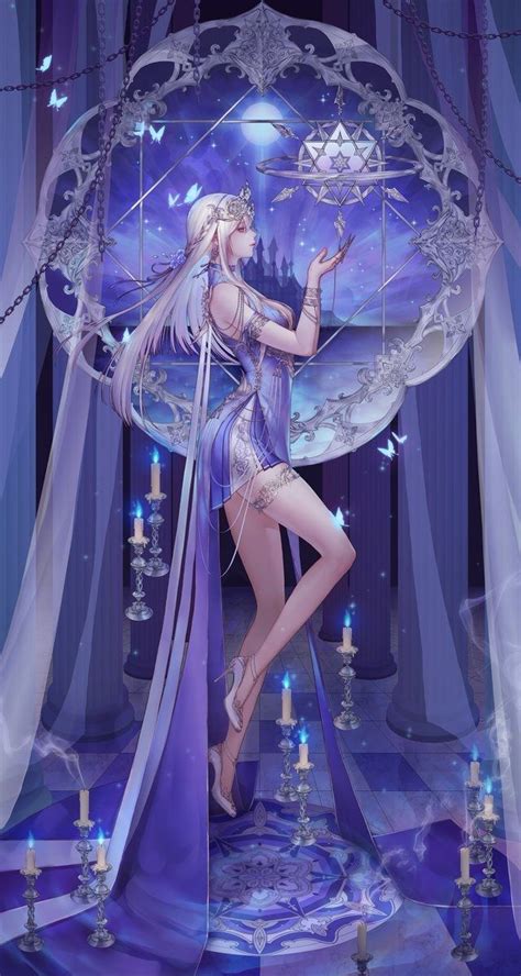 angela star empress mage support anime art fantasy dark fantasy art