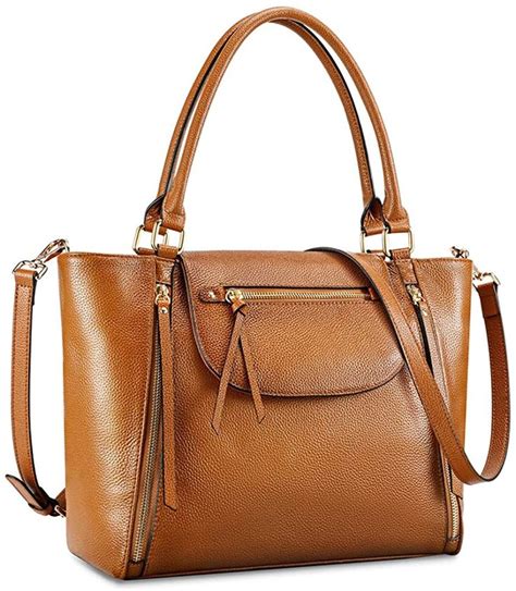 Kattee Genuine Leather Tote Bag For Women Large Shoulder