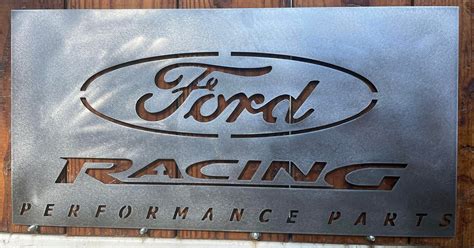 Ford Racing Performance Parts Metal Sign Etsy