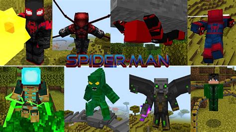 Addon De Spiderman Para Minecraft Pe Spiderman Mcpe Youtube