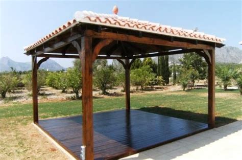 Solid Pergola With Pitched Tile Roof Garden Pinterest Pergolas