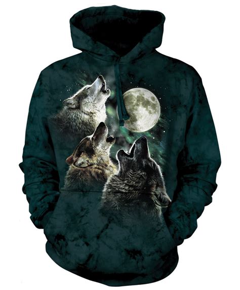 Three Wolf Moon Hoodie Hooded Sweatshirt For Men And Women