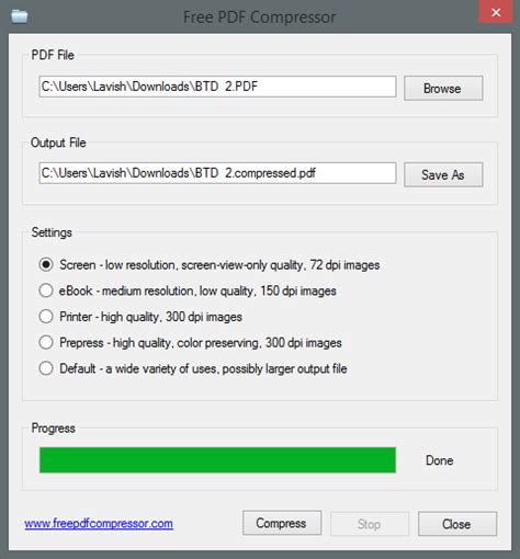 Free Pdf Compressor To Reduce Pdf File Size In Windows 10