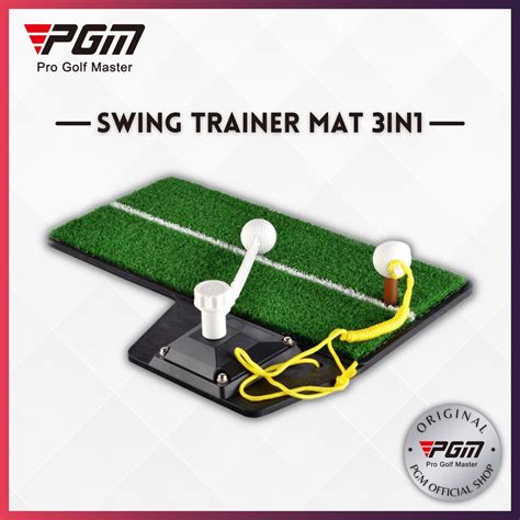 Jual Pgm Golf Swing Mat Trainer Practice Indoor Mini Swing Matras